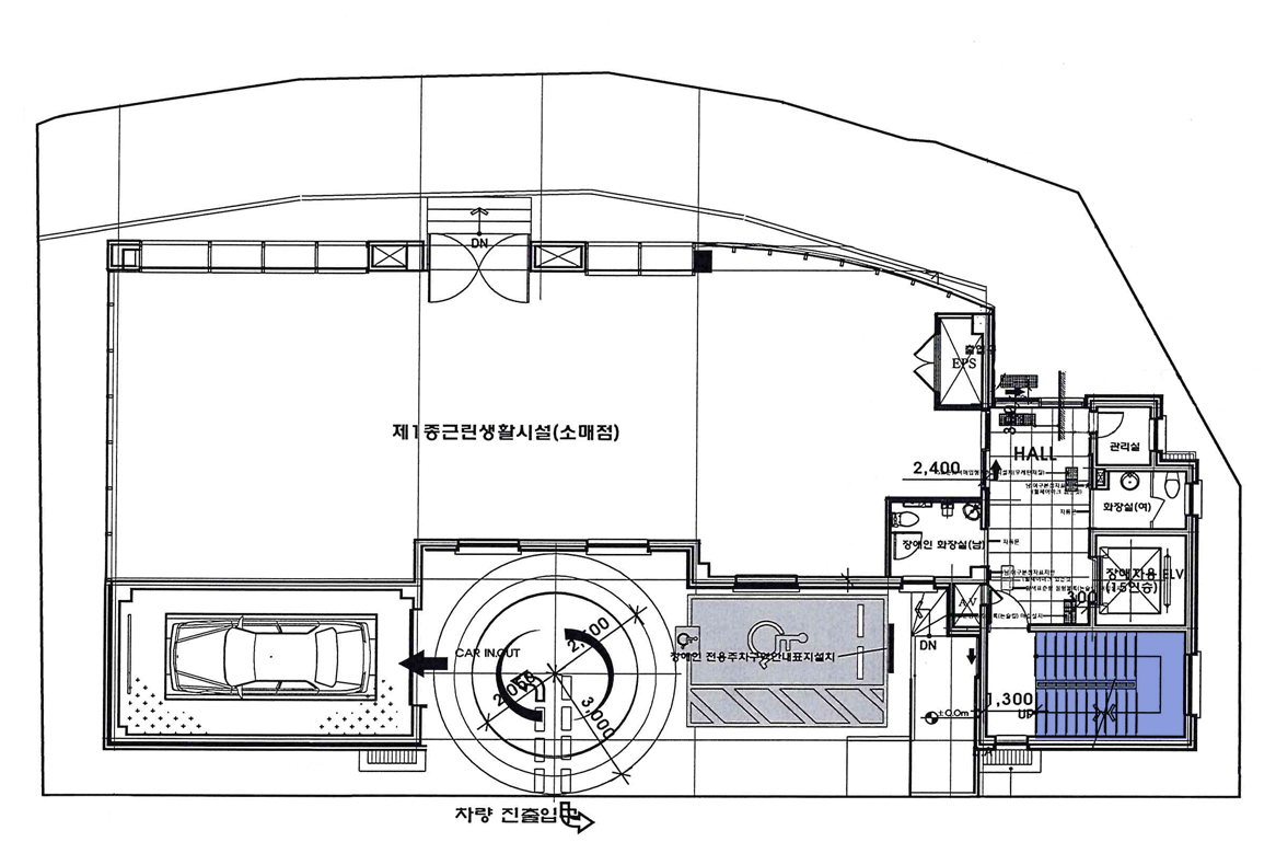 지상1층 계단