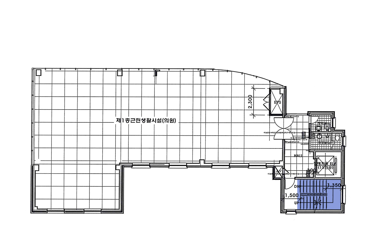 지상3층 계단