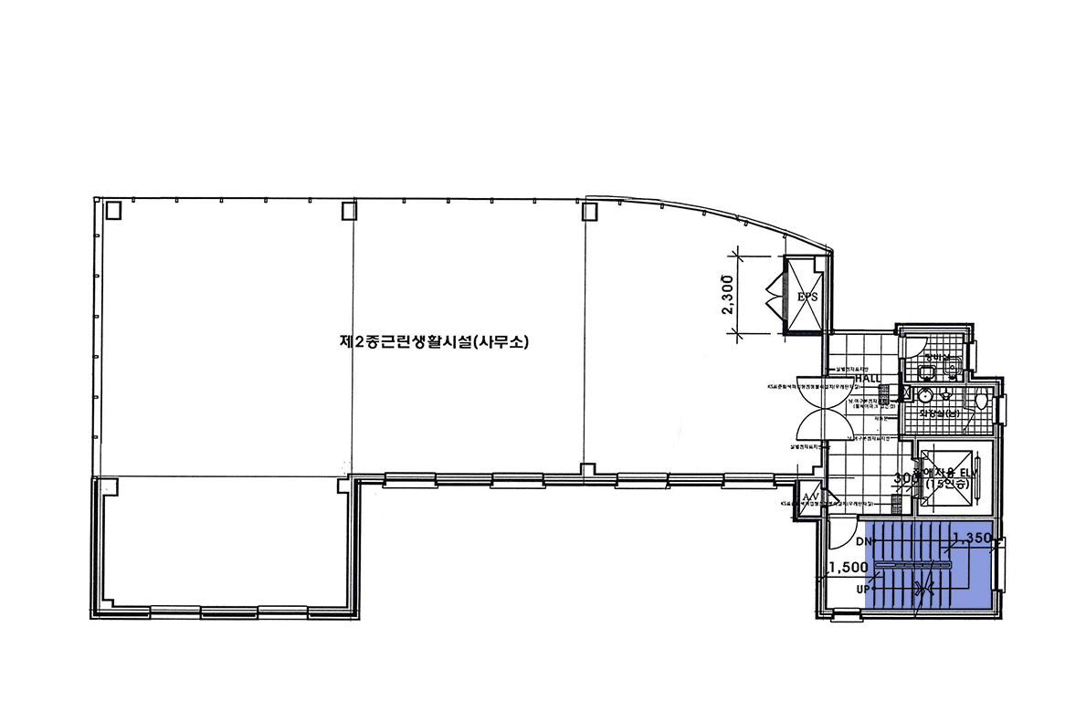 지상6층 계단